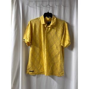Chaps Ralph Lauren NWOT Men's‎ XL Yellow Argyle Polo